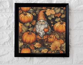 Autumn Gnome Cross Stitch Pattern - PDF Download