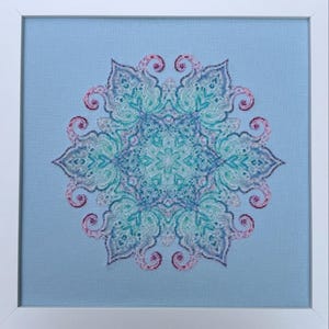 Star Mandala Cross Stitch Pattern - Instant PDF Download