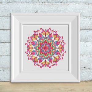 Mandala Ribbons Cross Stitch