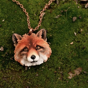 Fox Necklace Animal Cabochon Totem