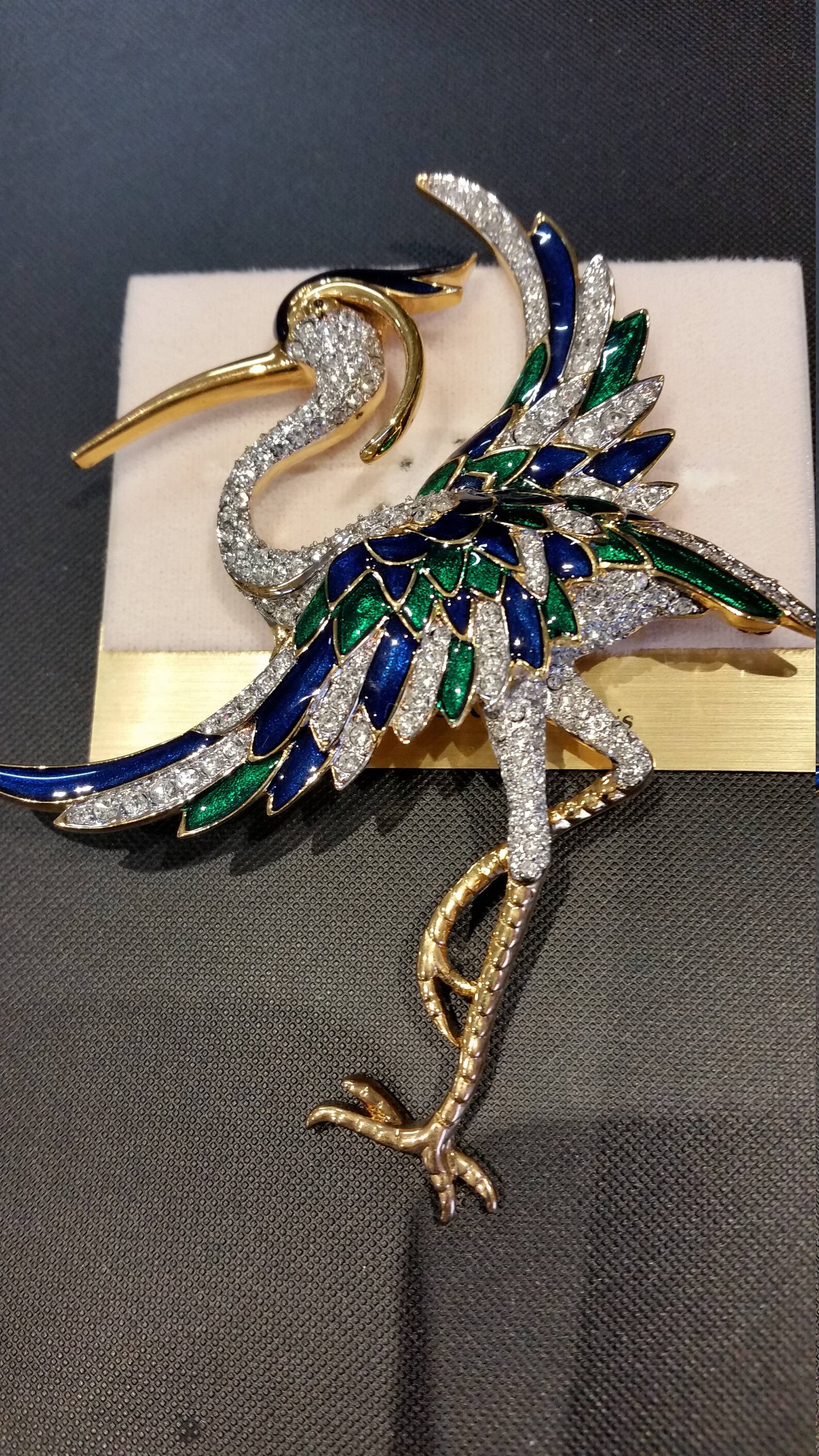 D'orlan Signature Bird Brooch. Triple 22kt Gold Plated | Etsy