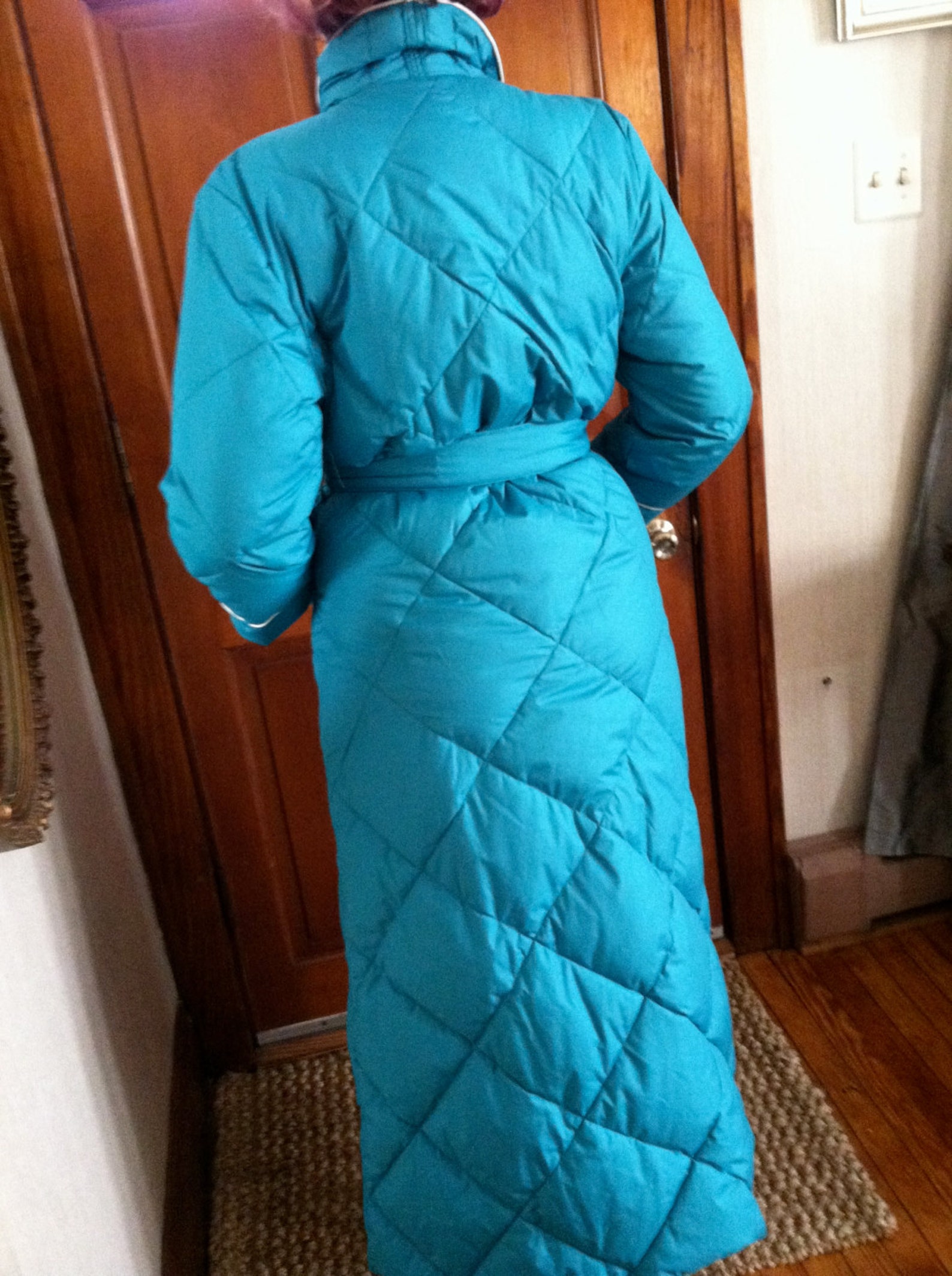 50 OFF LIQUIDATION Like NEW Down Robe Eddie Bauer VintageTeal Etsy