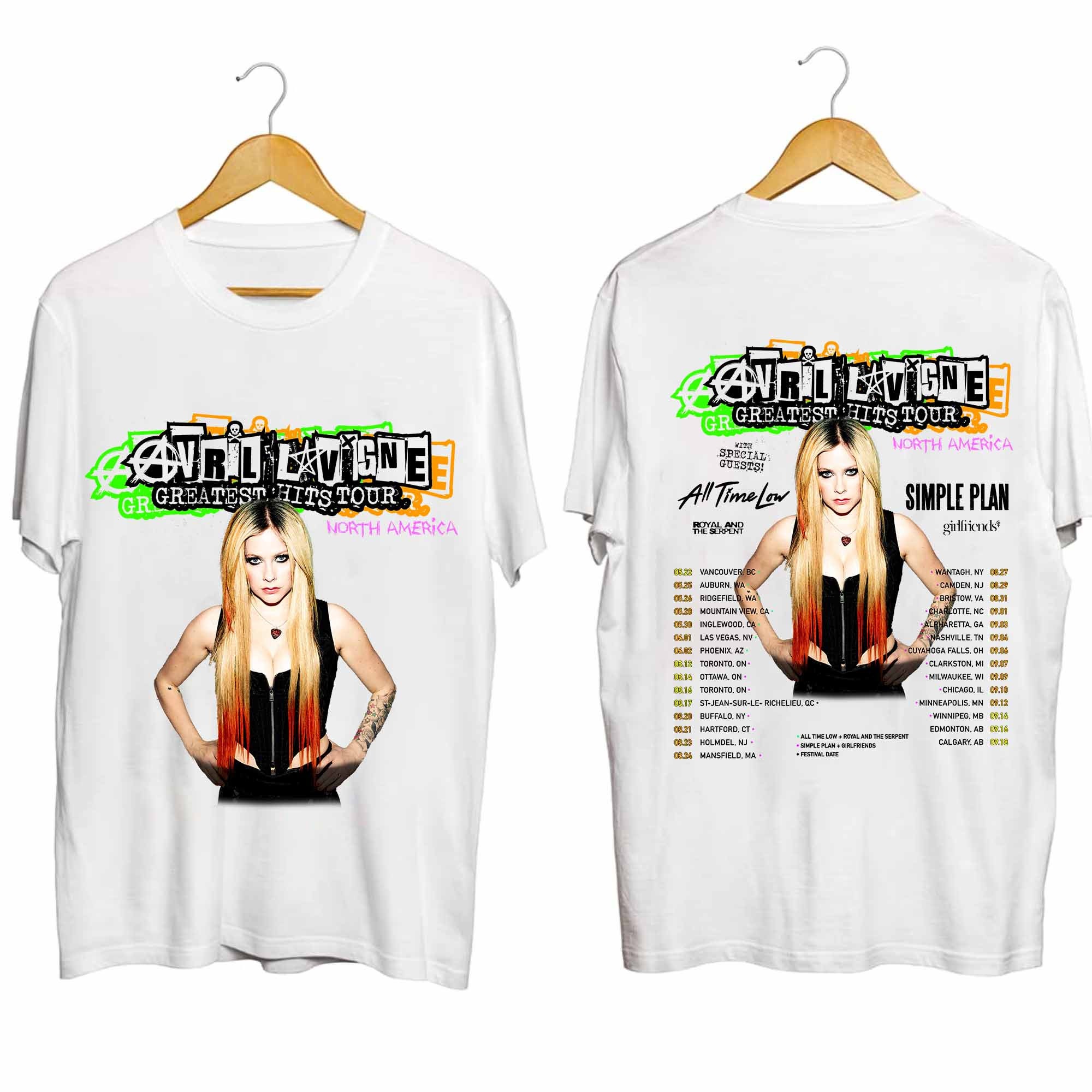Avril Lavigne 2024 Tour Double Sided Shirt