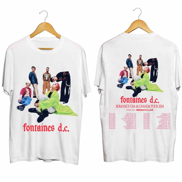 Fontaines DC 2024 Tour Shirt, Fontaines DC Band Fan Shirt, Fontaines DC Concert Shirt