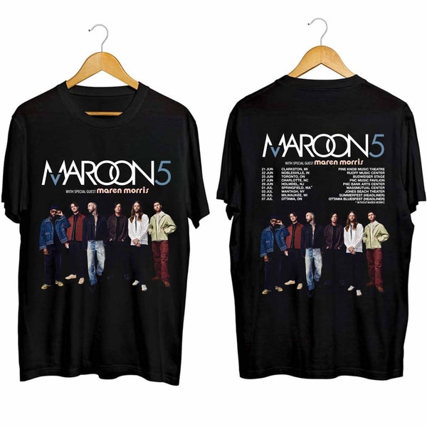 Maroon 5 2024 Tour Shirt, Maroon 5 Band Fan Shirt, Maroon 5 Concert Shirt For Fan, Maroon 5 Tee Gift