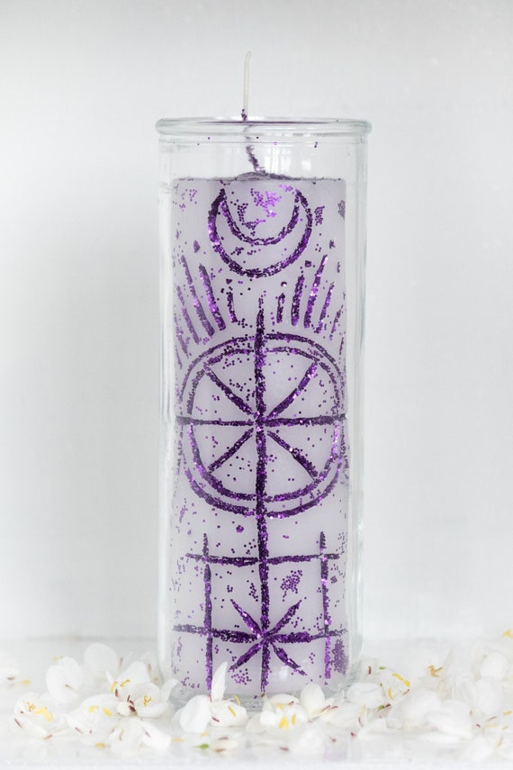 Uncrossing Magical 7 Day Candle in a Glass Jar Handcrafted Etsy