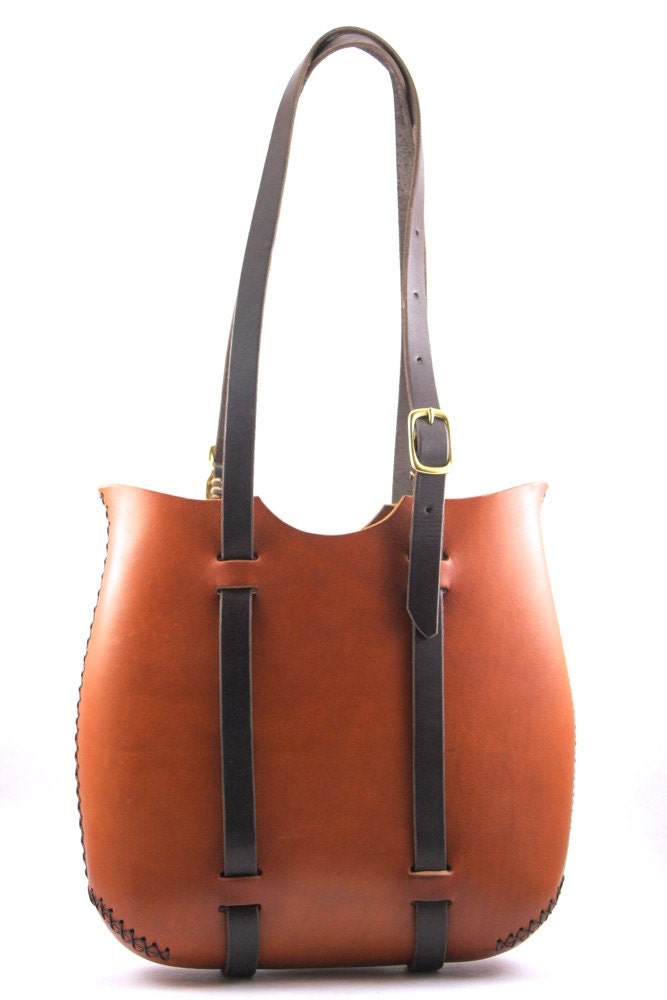 LARGE LEATHER TOTE bag handmade leather tote hand sewn