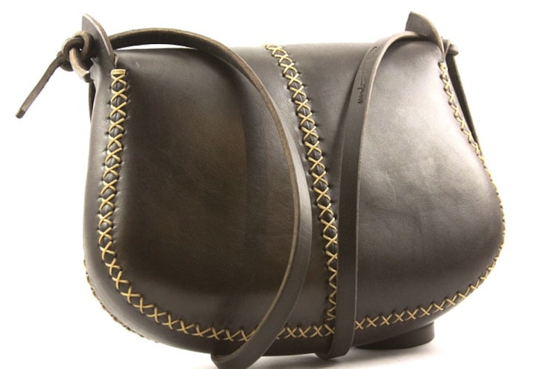 The Maple HANDMADE LEATHER PURSE Vegetable Tanned Bag Etsy