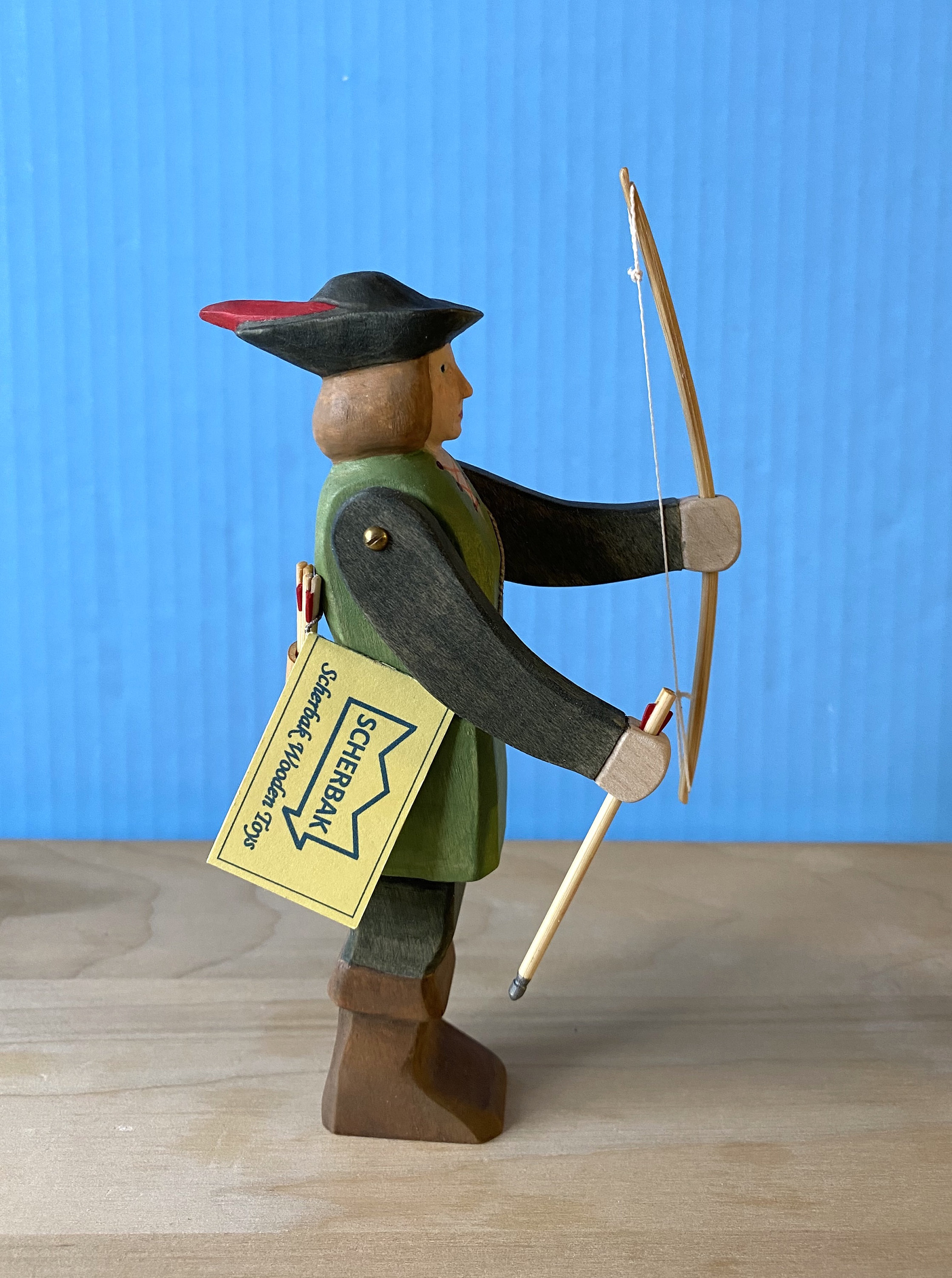 ROBIN HOOD or Hunter Waldorf wooden TOY figures. Made with Etsy