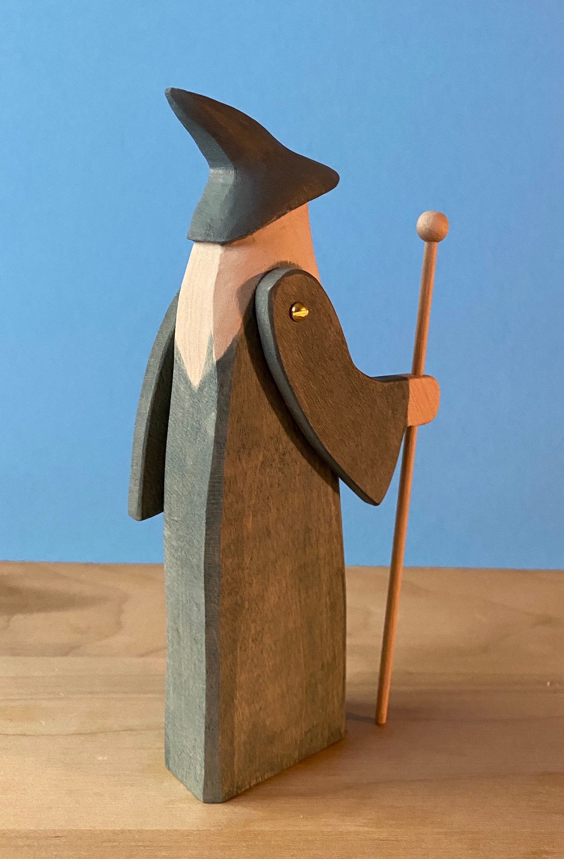 WIZARD Waldorf wooden TOY figures. Made with love. Etsy