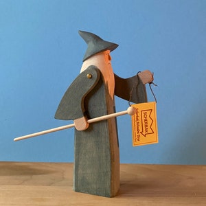 WIZARD original design Waldorf wooden TOY figure by Scherbak. Made with love! Ostheimer size.