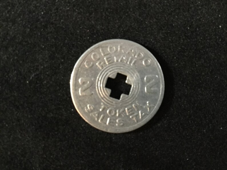 Vintage Colorado Sales Tax Tokens State Treasurer 2 Retail/ Etsy