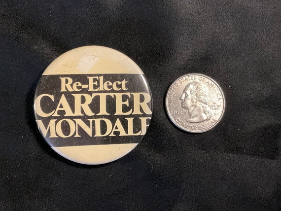 Vintage Re-Elect Carter - Mondale - 1 3/4” Jimmy … - image 8