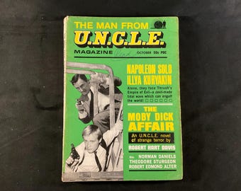 Vintage Man From U.N.C.L.E. Magazine: The Moby Dick Affair, October 1966