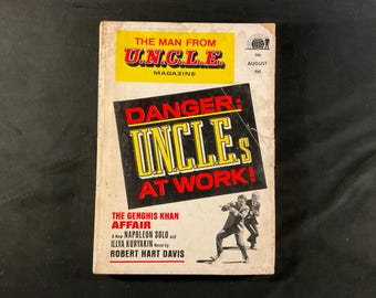 Vintage The Man From U.N.C.L.E. Magazine: August 1967, Genghis Khan Affair