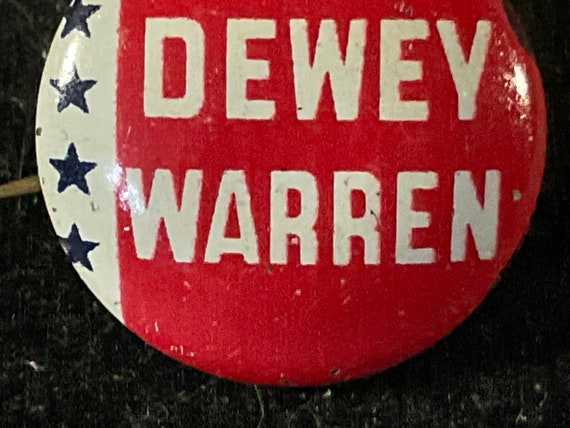 Vintage 1948 Dewey/Warren Presidential Campaign P… - image 4