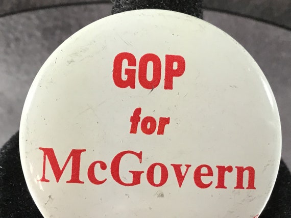 Vintage GOP for McGovern 1972 Presidential Campai… - image 4