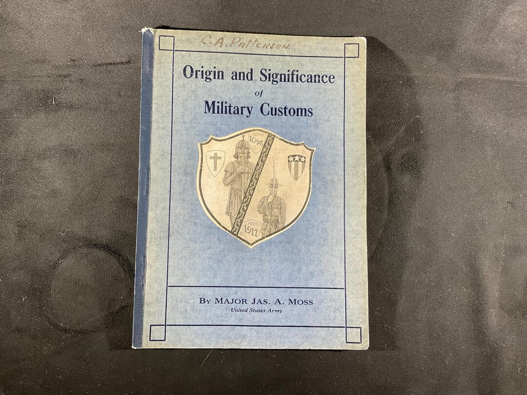 WWI Military Customs Booklet: 1917 First Edition - Major Moss - Etsy