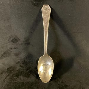 Vintage 1933 Chicago World’s Fair Souvenir Spoon - Science Court Clara Lu ‘n’ Em on handle - A Century of Progress 1933 Worlds Fair Chicago