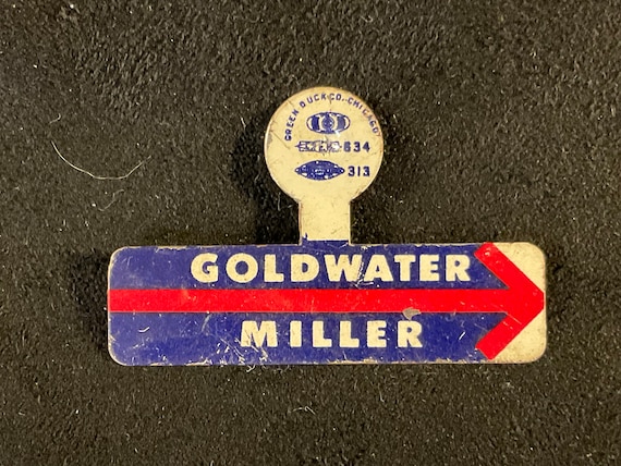 Barry Goldwater Miller 1964 Presidential Election T Shirt Barry Goldwater Miller 1964 Presidential Election T Shirt