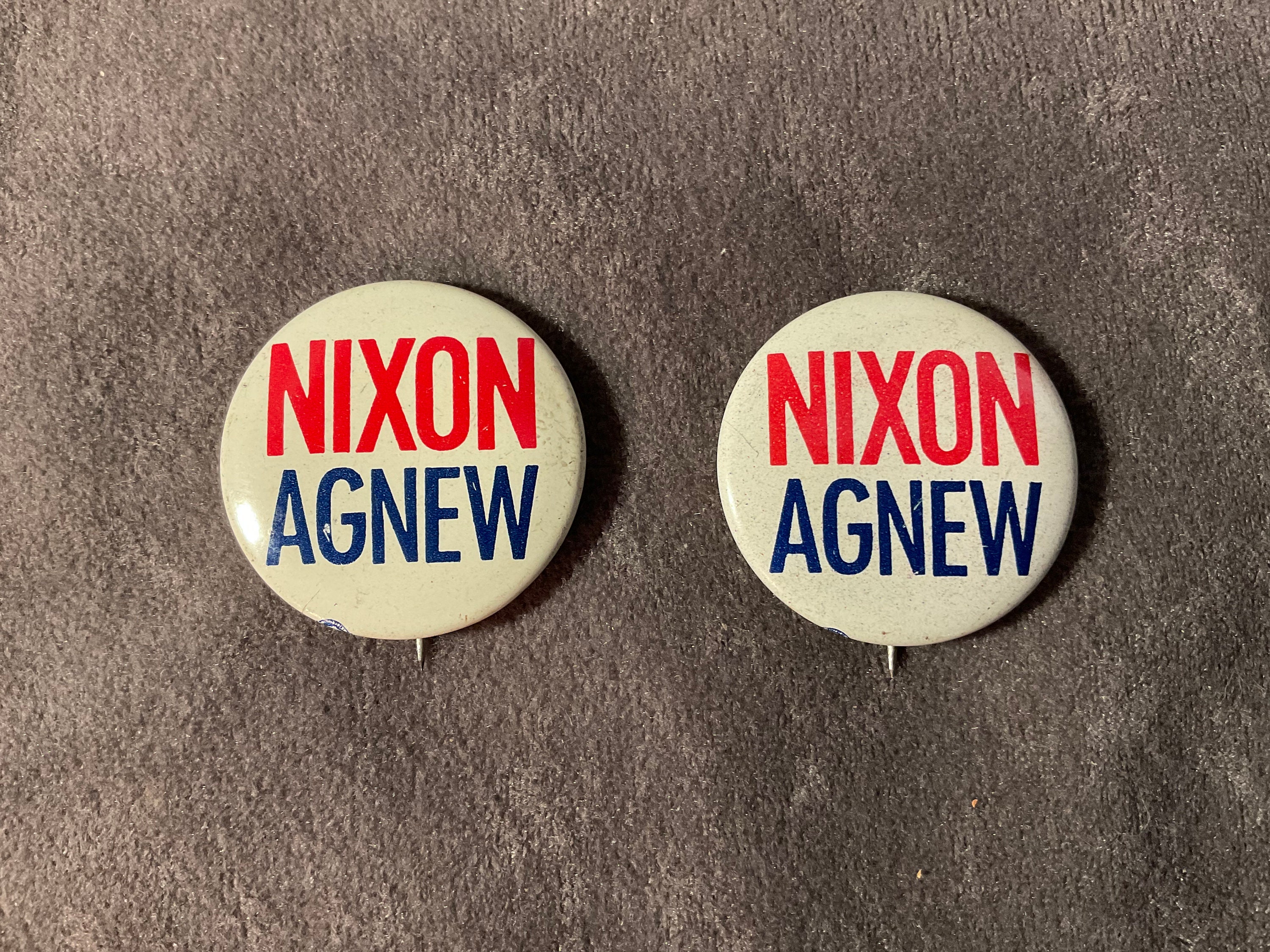 【れれね出品/正規品】ヘンダーソン 20/21 CLフルパッチ CWC Vintage Nixon Agnew (1 1/8”) 1960's Presidential Campaign Pinback