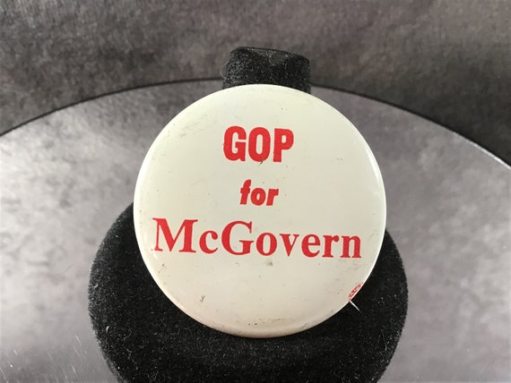 Vintage GOP for McGovern 1972 Presidential Campai… - image 1