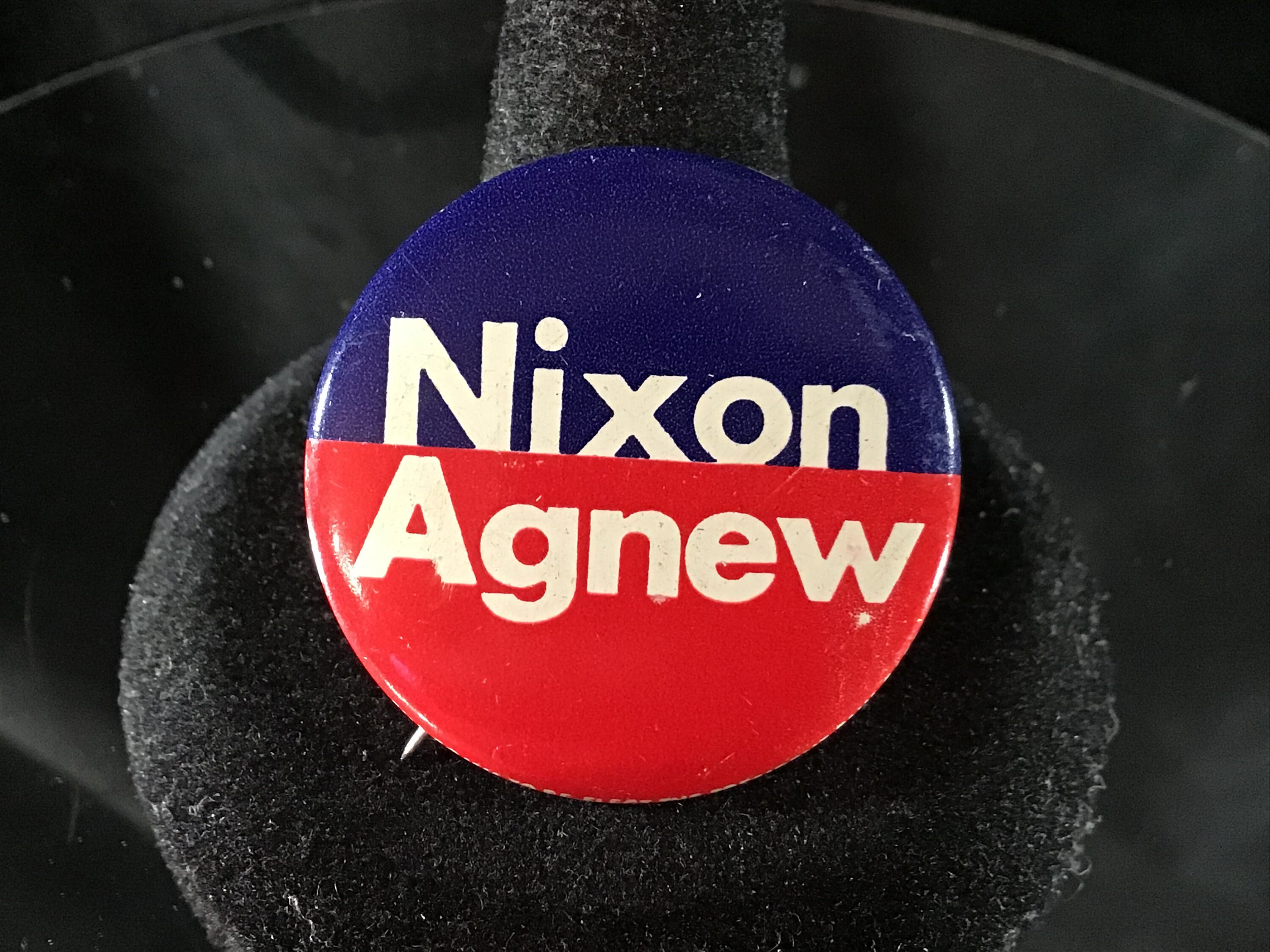 Vintage Nixon Agnew 1970s Presidential Campaign Pinback