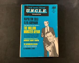 Vintage Man From U.N.C.L.E. Magazine: January 1968, Million Monster Affair