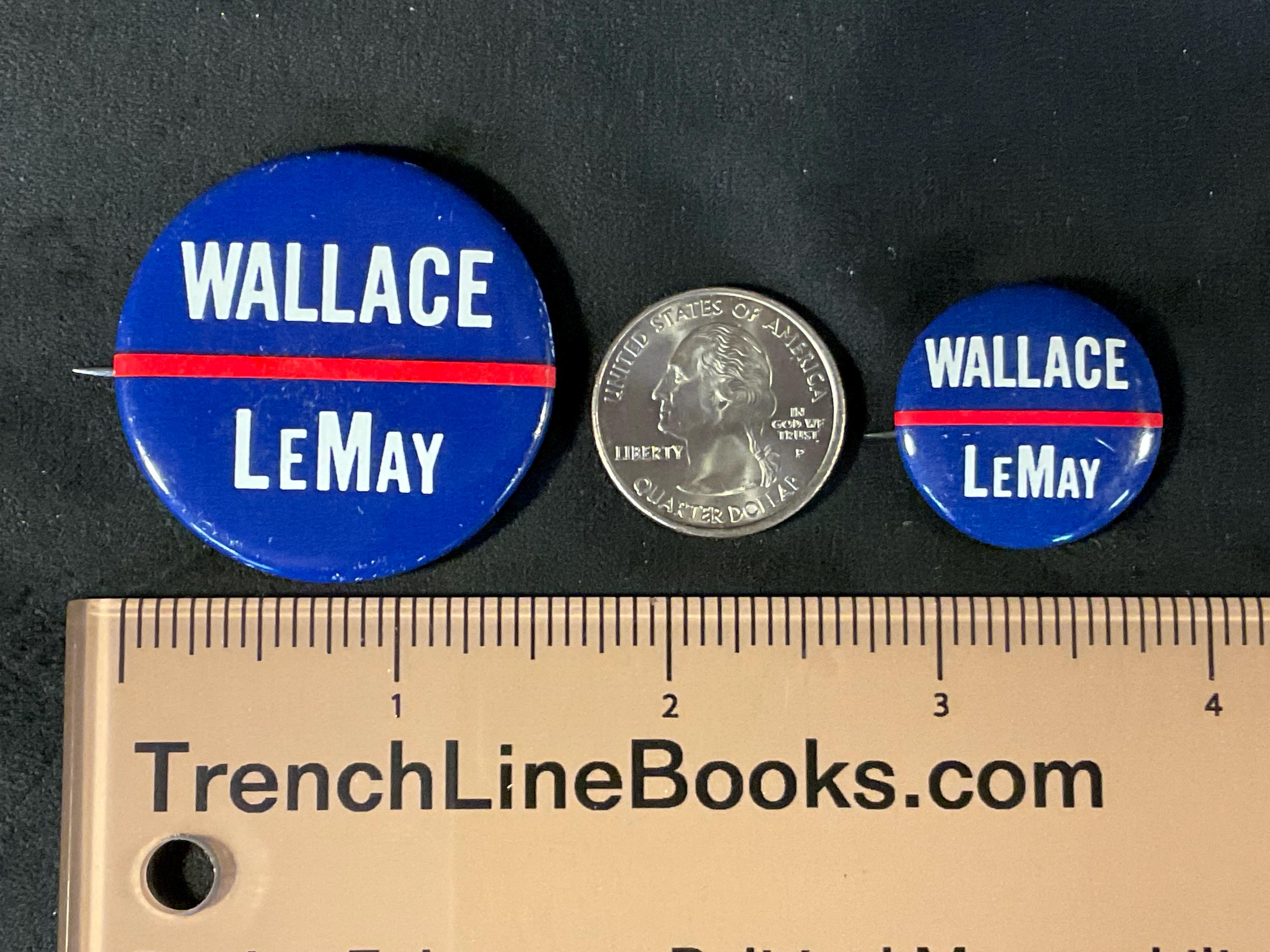 Vintage Wallace Lemay 1968 Campaign Pinback Button Pair - Etsy