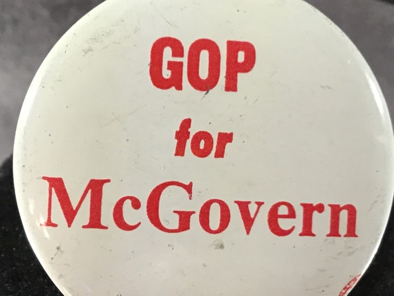 Vintage GOP for McGovern 1972 Presidential Campai… - image 3