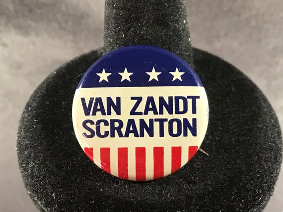 Vintage Van Zandt/Scranton 1962 Republican ticket… - image 1