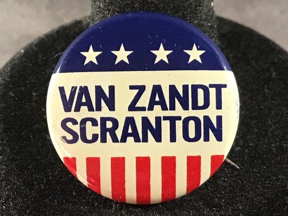 Vintage Van Zandt/Scranton 1962 Republican ticket… - image 2
