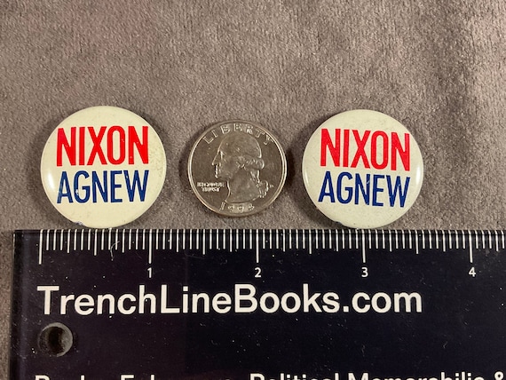 Vintage Nixon Agnew (1 1/8”) 1960's Presidential Campaign Pinback