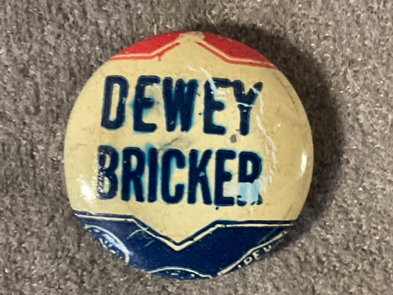 Vintage Dewey and Bricker - Thomas Dewey 1944 Pre… - image 1