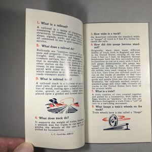 Vintage Quiz Jr. Railroad Questions and Answers Booklet by the ...