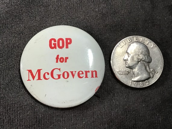 Vintage GOP for McGovern 1972 Presidential Campai… - image 7
