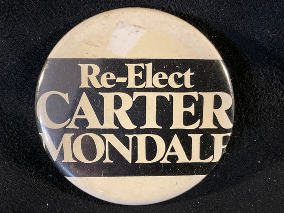 Vintage Re-Elect Carter - Mondale - 1 3/4” Jimmy … - image 3