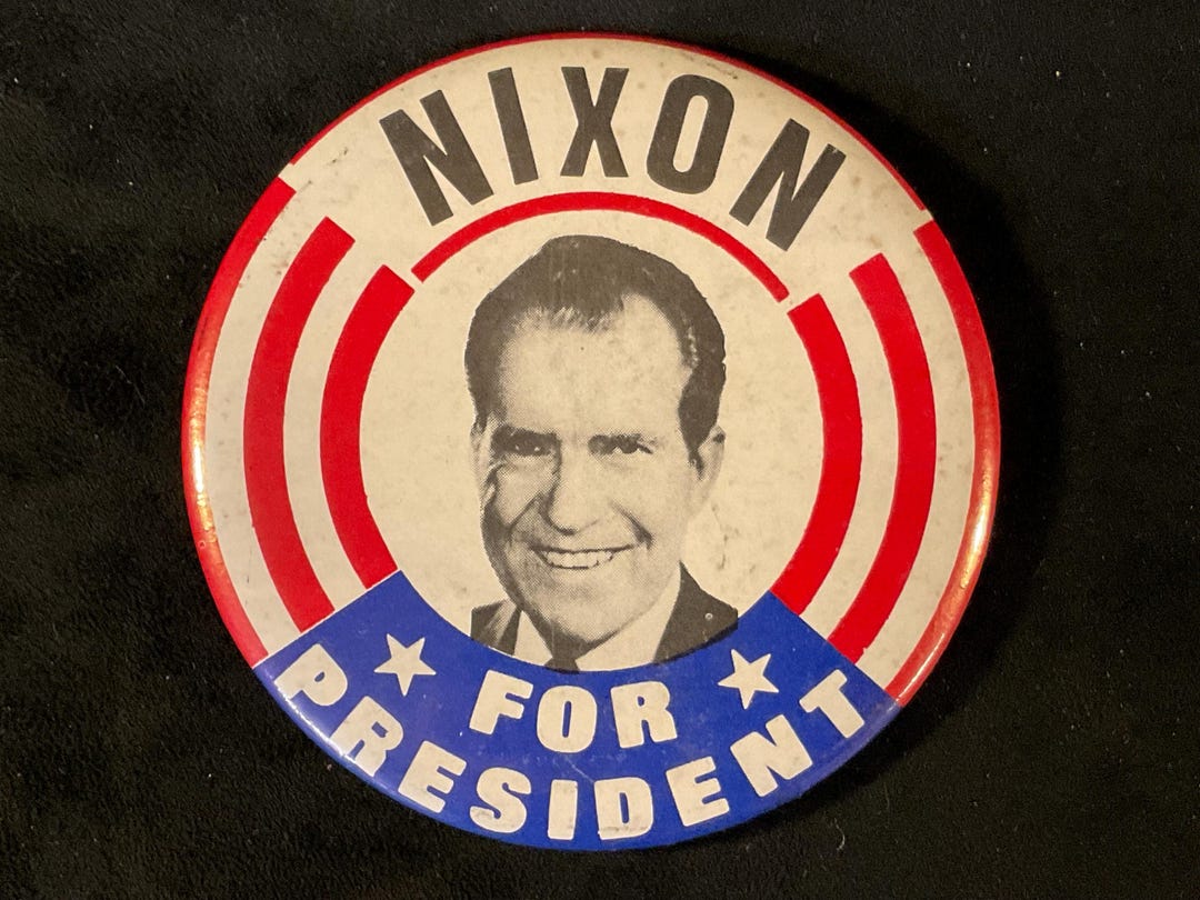 Vintage Nixon for President - 1960 Richard Nixon Presidential Campaign ...