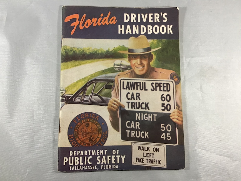 Florida Drivers Handbook >> Vintage 1953 Florida Driver S Handbook Florida Public Safety Manual With Governor Dan Mccarty On Rear Cover Florida Drivers Handbook >> Vintage 1953 Florida Driver S Handbook Florida Public Safety Manual With Governor Dan Mccarty On Rear Cover