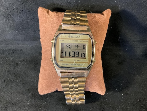 Vintage Gold Seiko Digital Alarm Chronograph Watch A904-5009