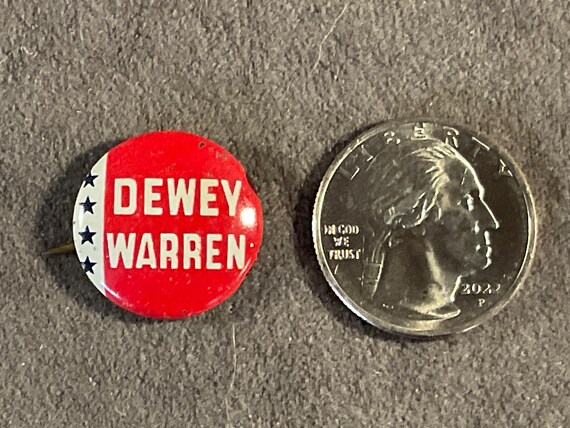 Vintage 1948 Dewey/Warren Presidential Campaign P… - image 7