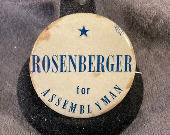 Vintage Rosenberger Assemblyman Campaign Button - 1960s Minnesota Political Pinback