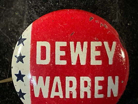 Vintage 1948 Dewey/Warren Presidential Campaign P… - image 3