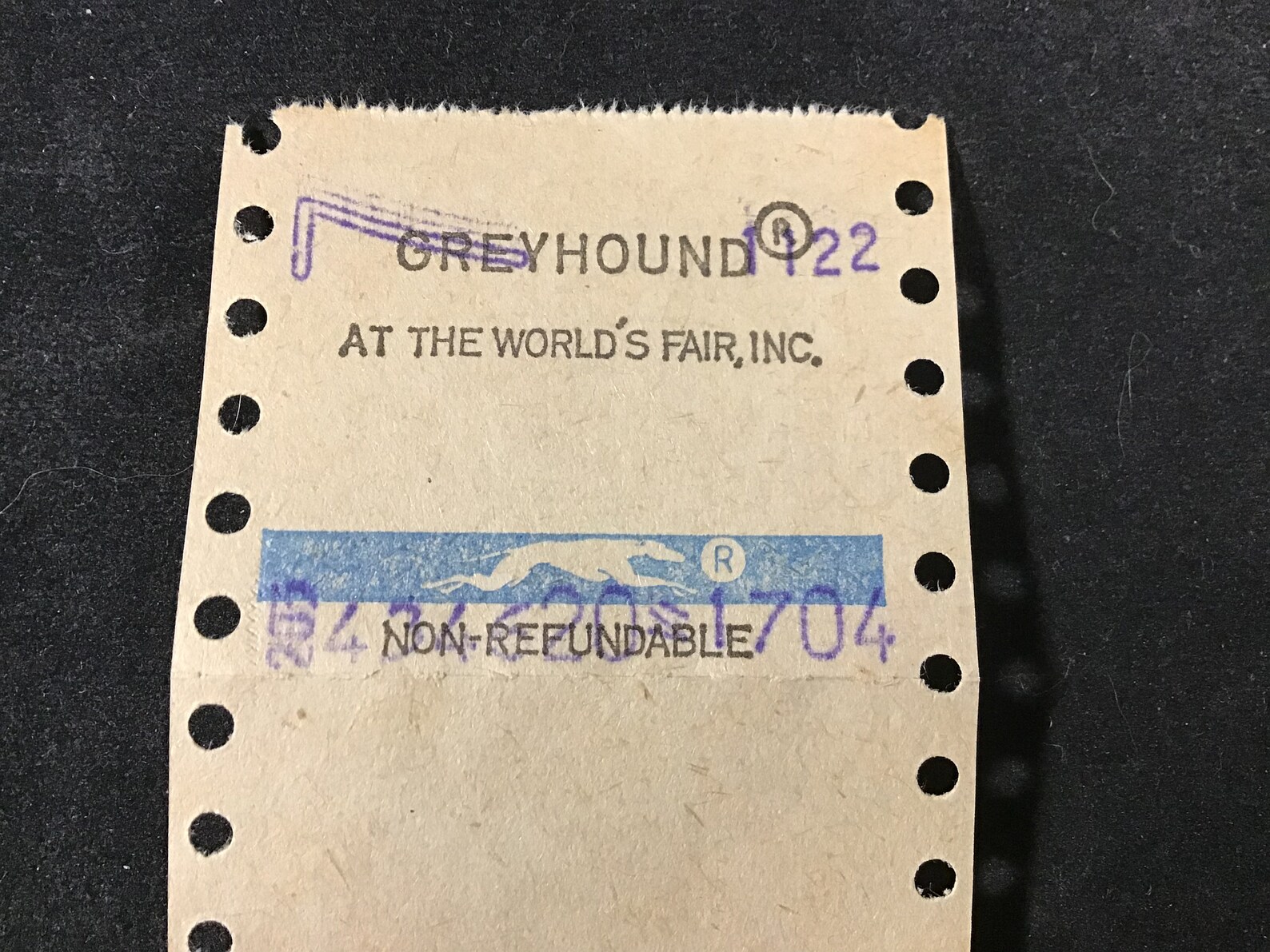 Vintage 1964 NY Worlds Fair Greyhound Ticket Stub the New Etsy