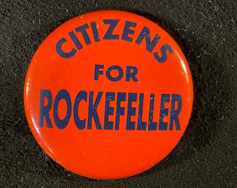 1960s Republican Nelson Rockefeller for President Pinback Button