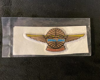 Vintage Pan Am Airlines Logo Plastic Junior Flyer Wings Kiddie Pin