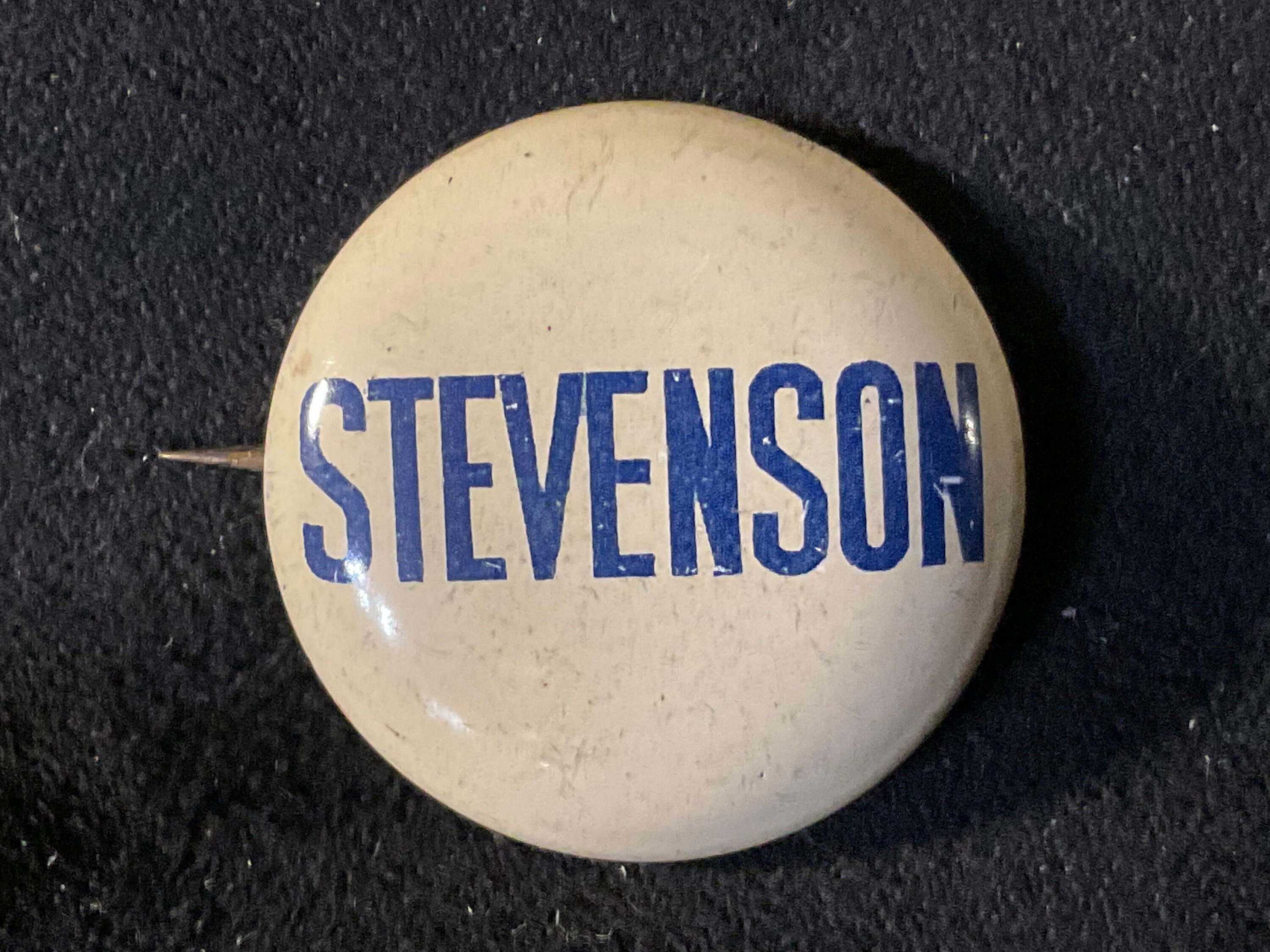 Vintage 1950s Adlai Stevenson Campaign Button: Political