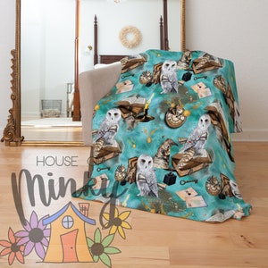 Wizard Owl Icon Custom Minky Blanket