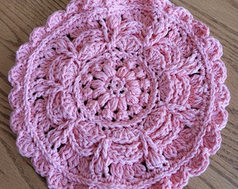 Mandala Potholder (Coral)