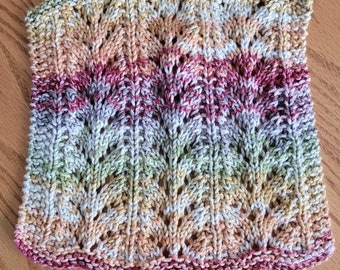 PATTERN ONLY: Knit Lace Dishcloth